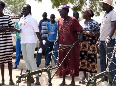 Women plough the way to peace in South Sudan resettlement project