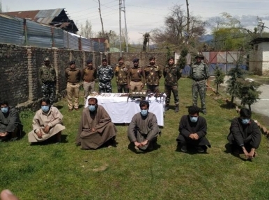 J&K: Lashkar-e-Toiba terror module busted in Handwara, forces arrest 4 terrorists and 5 overground workers