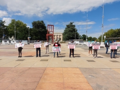 Geneva: Protest at Broken Chair highlights the plight of Christians in Pakistan 