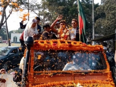 Bangladesh welcomes World Cup hero Avishek