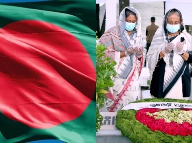 PM Hasina pays her respects to martyrs of August 15 on National Mourning Day
