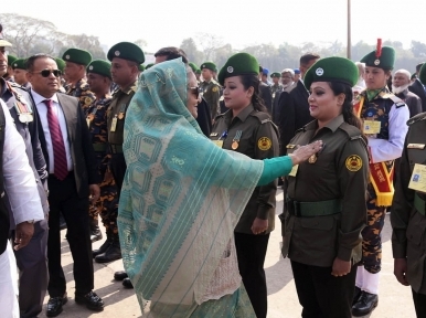 PM Sheikh Hasina directs Ansar members to maintain their duties with hearts