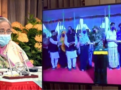 PM Hasina inaugurates climate refugee housing scheme in Cox’s Bazar