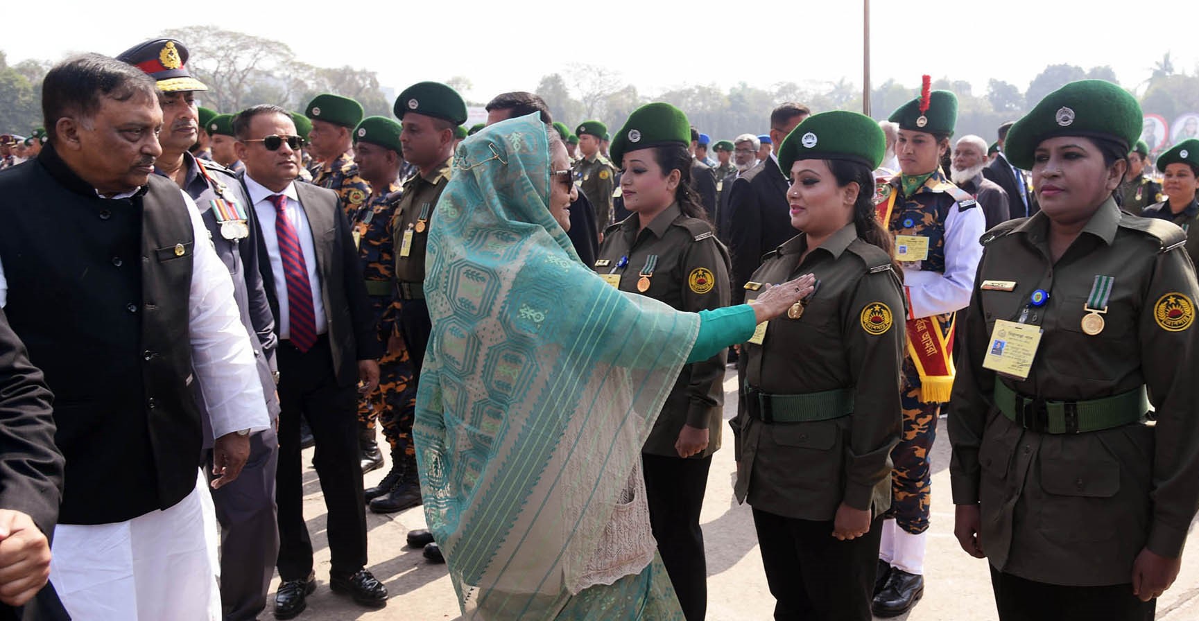 PM Sheikh Hasina directs Ansar members to maintain their duties with hearts