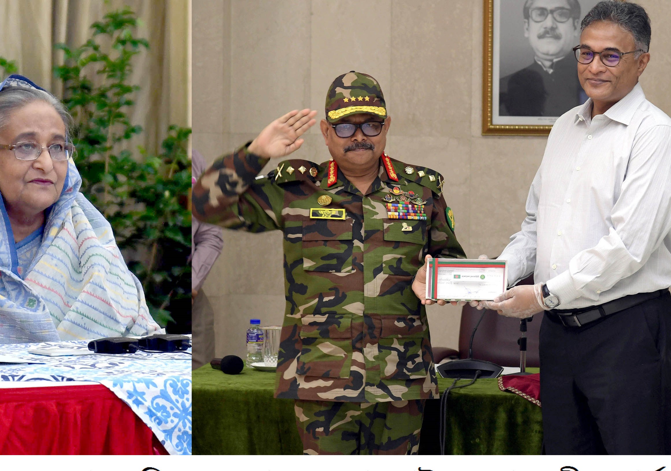 PM Hasina states four steps to beat COVID19