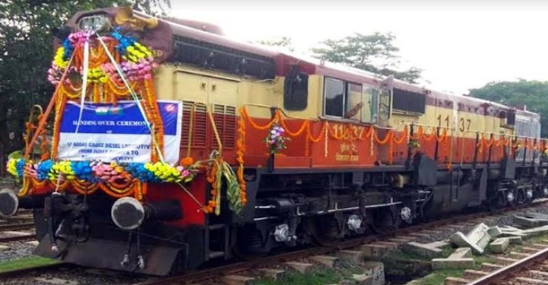 Rail engines from India reach Bangladesh's Parbatipur 