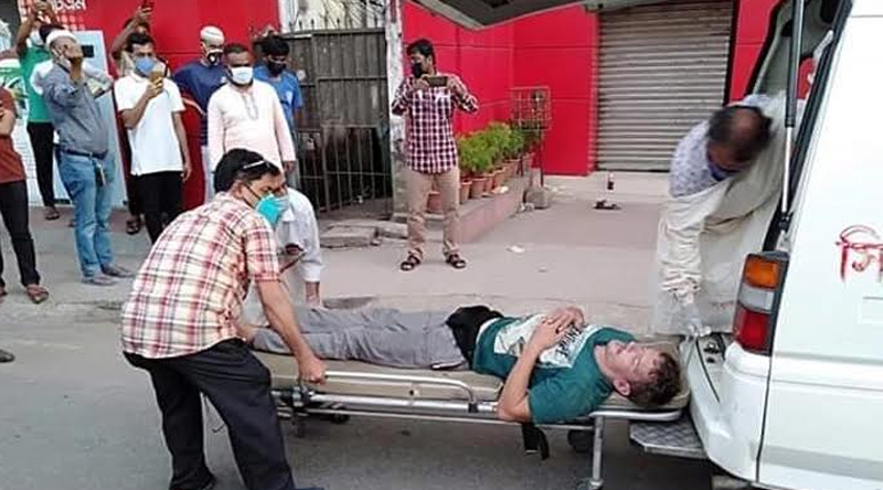 Finland national found in Sylhet road sent to Isolation ward