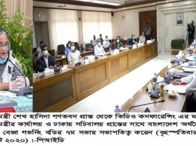 ভিডিও কনফরেন্সে যোগ দিলেন হাসিনা 